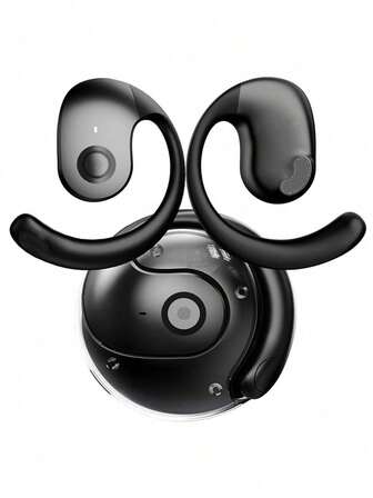 STSEarConect 1 Pc T2 Bluetooth Headphone Passive Noise Cancelling, Hi-Fi Sound Quality Sports Earphones Gaming Earphones Version Bluetooth Earphones Ear Hanging Sport Headphone Stereo Wireless Earphones Noise Reduction 5.3 Stereo Gaming Headset Earphones With Mic For Smartphones Holiday Gifts, Mother's Day Gifts, Gifts For Family