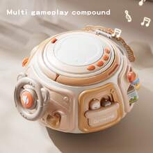 1pc Baby Penguin Shaped Rattle Drum, Beads, Shape Matching Early Educational Toy, Suitable For Daily Use - Multicolor - View 8