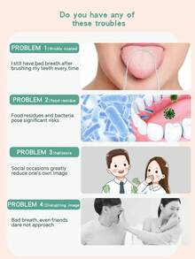 1pc 420 Stainless Steel Tongue Scraper, U-Shaped Deep Cleaning Tongue Cleaner, Halitosis Removal, Oral Care, Wide Angle Scraper, Convenient Design - Green - View 7