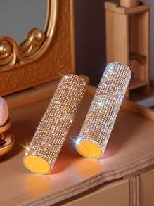 زجاجة رذاذ عطر صغيرة قابلة لإعادة التعبئة مزينة بالراين ستون، مناسبة لديكور المنزل في غرفة المعيشة والنوم والحمام، ضروريات السفر، هدايا للزفاف والحفلات وأعياد الميلاد والرجال والوالدين والأصدقاء وعيد الميلاد الجديد، إكسسوار جديد - فضي - مشاهدة 3