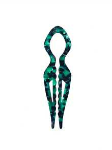 1个醋酸纤维发夹 - 11厘米小球蓬松卷发魔法发夹,简约发夹,U型梳子,可垂于脑后,女士马尾卷发配件,优雅复古发簪,适合女性,马尾打结,正式和日常发型 - 派对、婚礼、日常使用发夹 - 优雅发饰礼品 - 彩色 - 查看 8