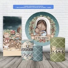 Trio Of Cylindrical Covers + 1.50m Round Panel + Christmas Side Panel - K2NAT0047 - 查看 2