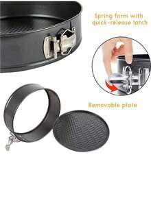 Set Of 6 Pieces Removable Cake Pans For Cakes - 3 件 - 查看 5