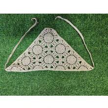 1 件花卉钩针编织三角形头带，透气百搭复古雏菊头巾，适合女士发饰，女式头巾秋季头巾秋季发带柔软头带，适合礼物冬季度假装女士 - 彩色 - 查看 7