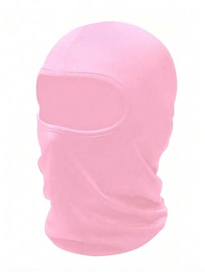 1/2/3pcs Men's Solid Color Elastic Thin Breathable Balaclava Hat, Suitable For Daily Wear, Skiing, Sports Matching