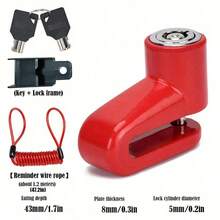 Lucchetto antifurto per freno a disco con cavo in acciaio per Mi M365 Pro 2 1S, bicicletta elettrica, bicicletta, motocicletta