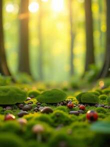 5pcs/10pcs Artificial Moss Rocks, Green Floral Moss Balls Moss Covered Stones Fake Moss Decor For Floral Arrangements Fairy Gardens And Crafting