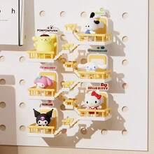Miniso Sanrio Hello Kitty Climbing Ladder Magnetic Ornament, Q-Version Hello Kitty Design With Yellow And White Fence, Back Magnetic Attraction, Free Combination, Great For Desktop Decoration And Birthday Gift (1 PC)