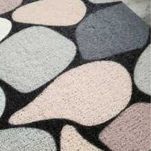 حصيرة الحمام غير الانزلاقية ، حصيرة حمام ناعمة مريحة مع فتحات تصريف ، حصيرة حمام من مادة البي في سي بتصميم لوفة للتدليك للاستخدام في الحمام والأماكن الرطبة ، سريعة التجفيف