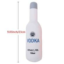 1 pieza Juguete masticable para perros con diseño de botella de cerveza y sonido de zumbido, juguete de peluche suave y duradero para masticar, artículo interactivo para perros - Multicolor - Ver 3