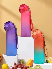 1pc 650ml Air Bottle Tritan Water Bottle Scented Pods Air Scent 0 Sugar Fruit Flavour Up Tritan Plastic Water Drink Bottle With Fragrance Drink More Water(One Water Bottle With A Random Flavor Fragrance Ring) - Nhiều màu - Xem 3
