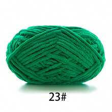 1pc Velvet Soft Yarn, Approx. 50g/Pc, 60m/Pc, Handmade DIY Medium Thick Knitting Yarn, Fluffy Polyester Soft Knitting Yarn, Suitable For DIY Crafts, Knitting And Crocheting Scarves, Hats, Shoes, Bags, Pads, Dolls, Blankets, Slippers, Handmade Crochet Projects (Random Packaging)