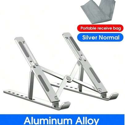Giá đỡ máy tính xách tay bằng nhôm di động, có thể điều chỉnh kích thước 26cm * 5cm - Di động, có thể gập lại, chống trượt, phù hợp để lắp đặt trên máy tính để bàn, với khả năng tản nhiệt tốt và thiết kế công thái học. Giá đỡ chủ yếu tập trung vào tính di động, rất hữu ích cho những người cần làm việc mọi lúc. Đây là một giá đỡ di động, nặng khoảng 200 gram.
