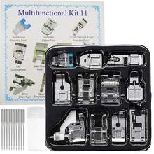 11/16/32/42/48/52pcs Sewing Machine Presser Foot Set Compatible With Brother, Baby Lock, Singer, Janome And Most Low Shank Sewing Machines, Complete Sewing Machine Presser Foot Kit, Home Sewing Machine Sewing Accessories, Sewing Machine Parts, DIY Sewing Accessories