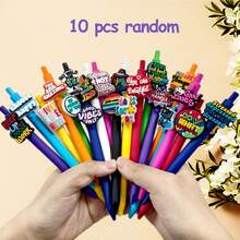 5/10/20 Pcs Motivational Ballpoint Pens, 5/10/20-Pack With Inspirational Quotes Construction, Versatile And Practical, Durable And Long-Lasting, Thoughtful Gift - Multicolor - View 15