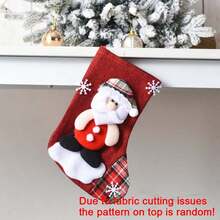 1/4 Pieces Set, Christmas Decoration Gift Socks, Santa Claus Socks, Christmas Tree Pendant, 3D Reindeer Snowman Santa Claus Christmas Socks, Suitable For Holiday Party Decoration, Christmas Gift Bags, Christmas Tree Decoration Pendant (Some Pattern Positions Are Random) Home Decor Christmas Decorations Room Decor Winter