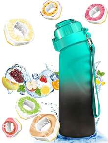1pc 650ml Air Bottle Tritan Water Bottle Scented Pods Air Scent 0 Sugar Fruit Flavour Up Tritan Plastic Water Drink Bottle With Fragrance Drink More Water(One Water Bottle With A Random Flavor Fragrance Ring) - Nhiều màu - Xem 15