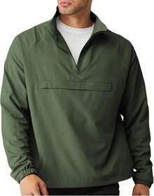 Men's Lightweight Quarter Zip Pullover Windbreaker For Golf  Hiking  Running Wind Breaker Jackets With Pockethalloween - 綠色 - 查看 1