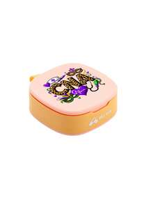 1pc Square Pill Box With Printed Leopard Letters "Cna" Nurse Theme, Four Compartments Portable Pill Storage Pill Box, Mini Storage Box, Portable Jewelry And Medicine Box, Personalized Creative Gift With Letter Logo, Suitable For Travel, Outdoor Activities, Bags, Pockets, Unique Design Decorative Travel Storage Box, Medicine Storage Box