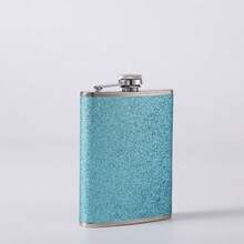 1pc Personalized Stainless Steel 8oz Flask With Funnel, Customizable Engraving, Suitable For Bridesmaid Invitations, Wedding Favors, Corporate Gifts ,Kitchen Utensils, Bridesmaid Proposal Gifts - Multicolor - View 12