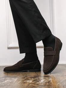 New Men's Loafers, Casual Fashion Moccasins, Comfortable Slip-On Shoes, Breathable Soft Sole Driving Shoes, Business Formal Suede Leather Shoes, Daily Commute Shoes, Fashionable Designer Men's Slip-On Leather Loafers Chic Autumn