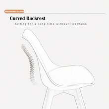 4er Set Esszimmerstühle mit Massivholz Buche Bein SGS Geprüfter, Retro Design Gepolsterter Küchenstuhl, Schwarz