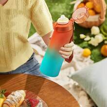 1pc 650ml Air Bottle Tritan Water Bottle Scented Pods Air Scent 0 Sugar Fruit Flavour Up Tritan Plastic Water Drink Bottle With Fragrance Drink More Water(One Water Bottle With A Random Flavor Fragrance Ring) - Nhiều màu - Xem 2