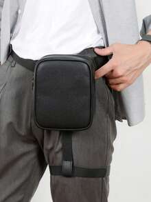 2025 New Fashion PU Leather Floral Pattern Crossbody Bag, Korean Shoulder Pouch, Street Outdoor Phone Sports Cycling Organizer Bag, Unisex Small Bag