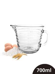 Jarra medidora em Vidro 700 ml Vidro Grosso Resistente - Transparente - Visão 5