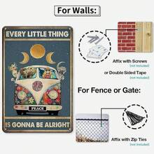 Vintage Thick Metal Tin Sign-Treat Your Mind With Kindness Sign 55QQ - 一切都會好起來 - 查看 7