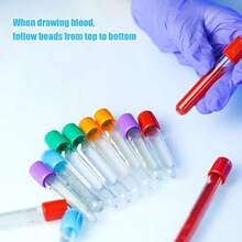 Order Of Blood Draw Beads With Reference Card, Order Of Blood Draw Vertical Badge Card Badge Reel Accessories Phlebotomy Essentials For Work Or School RN Nurse Student Practitioner Grad Gift - 預設 - 查看 3