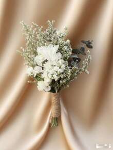 Ramo de flores secas mini de caliente, set de 1-12 piezas, adecuado para bodas bohemias, decoración de centros de mesa, pequeños juncos secos, manualidades con flores secas, caja de regalo para damas de honor, decoración de pasteles de cumpleaños, decoración de jarrones