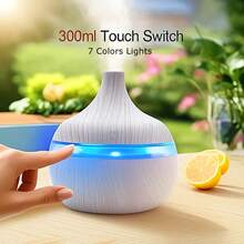 Humidifier Electric Aroma Air Diffuser Wood Ultrasonic Air Humidifier Essential Oil Aromatherapy Cool Mist Maker For Home