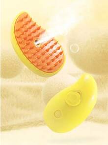 1pc Pet Dog Steam Brush, Combines Massage, Cleaning, Dematting And Grooming Functions, Multi-Functional Pet Deshedding Brush, Suitable For Cats & Dogs, Cat Brush, Grooming Brush, Anti-Static Cat Spray Brush, Rechargeable Steam Cat Brush, Pet Grooming Massage Brush - Multicolor - View 5