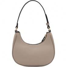 FashionPuzzle Small Crescent Shoulder Bag Underarm Purse - 石灰華/石灰華 - 查看 5