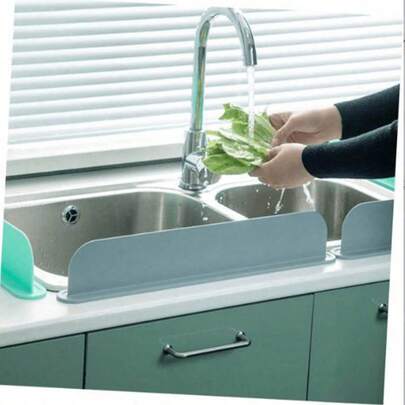 1 件装厨房水槽防溅板，厨房水槽配件，水槽防溅板，水龙头吸水垫，可清洗重复使用的岛台水槽挡板，乔迁礼物，厨房用品，厨房配件，厨房工具