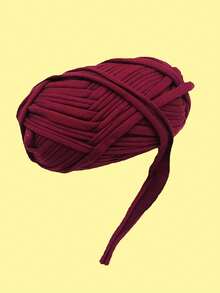 1 Spool Of Wool Yarn With White, Burgundy, And Pink Fabric Strips, Suitable For Handmade Fabric Weaving DIY Bags, Toys, Shoes, Carpets, And Storage Baskets, Home Decoration, Home Accessories. Autumn Home, Christmas Decorations, Home Decor, Autumn Decor Home, Crochet, Craft, Wool Yarn, Fabric.