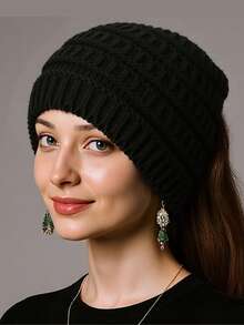 1pc Unisex Fluffy Ear Hat, Cute & Warm Beanie For Autumn/Winter, Suitable For Daily Use, Ear Protection, Hair Band