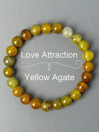 [8 毫米玛瑙手链] 8 毫米橙色石英和红色渐变石珠繁荣和好运弹力珠手链 | 男女通用弹力手链，19 厘米/7.48 英寸，休闲装，情人节礼物，全年配饰，波西米亚简约风格