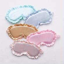 Lace Eye Mask, Sleep Elastic Strap Light Blocking No Pressure Travel Embroidery Eye Mask - 1件 黑色 - 查看 6