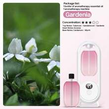 可充电香薰机，5 种模式精油扩散器，空气清新剂扩散器，适用于家庭、汽车、浴室除臭器、加湿器、商业用途，香味选项：茉莉花、真我、栀子花、香格里拉、薰衣草、宁静 - 彩色 - 查看 23