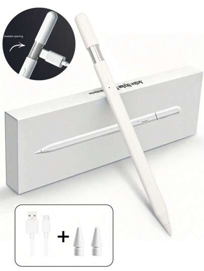 1 st kompatibel med Apple iPad kapacitiv pekpenna, med LED-strömindikator, legeringsmaterial, magnetisk gradientfärgdesign, kompatibel med iPad-modeller från 2018-2025