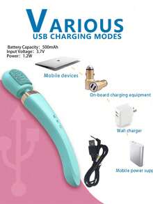 可充电硅胶电动沐浴按摩刷，具有多种功能和振动，防水背部按摩工具，8 速 20 频率 USB 充电，多功能全身按摩，缓解颈部、背部、腿部和腰部疼痛，适合家庭使用和作为节日礼物，电池容量为 500mAh