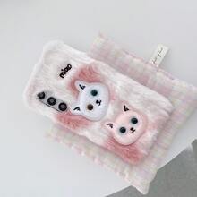 Funda de teléfono con diseño de cara de gato, divertida y peculiar, compatible con Apple 17PM/16PM-7/8/6 Series, OPPO, Realme, Vivo, teléfonos Galaxy S22, S22 Plus, S23, S23 Plus, S23 Ultra, Otoño/Invierno, Galaxy S24, S24 Plus, S24 Ultra, Z Fold Series, Z Flip Series