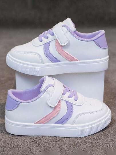 1 Par de Tênis Esportivos Respiráveis de Cano Baixo Unissex, Sapatos de Primeira Caminhada Antiderrapantes para Crianças, Tênis Casuais Versáteis e na Moda para Estudantes, Adequados para Uso Diário e Atividades ao Ar Livre na Primavera/Outono