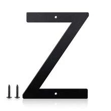 5 Incn Metal Aluminium House Numbers Letters, Black House Address Letters, Outdoor Mailbox Numbers, Modern Metal Address Number Letter For Homes, Apartments, Farms