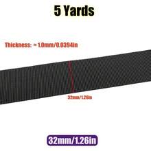 5 Yards/Pack 10-50mm Black Nylon Webbing Tape Backpack Strap Pet Collar Safety Belt Ribbon Band Bag Clothing DIY Sewing Accessories - Multicolor - View 11