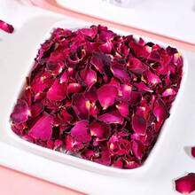 300g天然优质玫瑰花瓣永生花摆件-适用于室内家居装饰干花装饰花材DIY手工皂制作、香包原料、生日、节日派对、婚礼场景装饰、撒花瓣彩色花瓣纸屑礼品管填充用原料