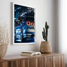 1 pieza Pintura impresa Rápido y Furioso Tokio, Lienzos de arte de pared, Decoración del hogar, Perfecto para la sala de estar, dormitorio, bar, pasillo, regalo perfecto, arte de pared, decoración de pared, sin marco