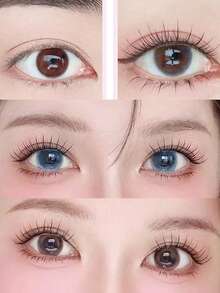 120pcs Glue-Free Korean Girl Group Twins Rabbit False Eyelashes, Natural Looking Segmented Eyelashes With C-Curl Effectlash Clusters,Eyelash Clusters,Individual Eyelashes,Lashes,Fake Lashes - C - View 5